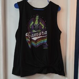 Marvel Black Gamora Graphic Muscle Tee